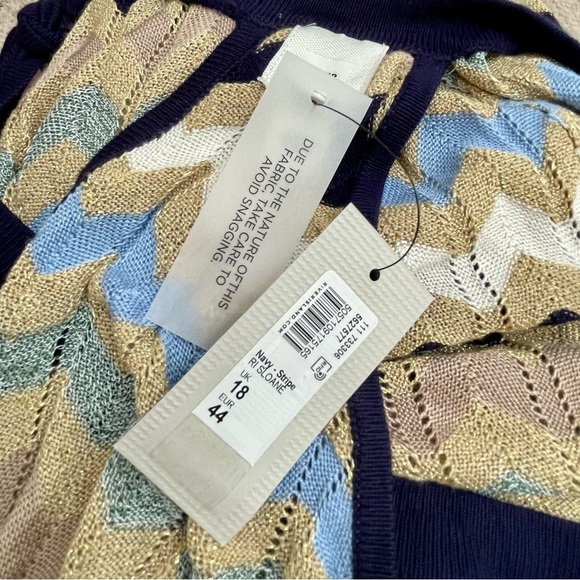 NWT River Island sleeveless knit max dress with chevron pattern. - Picture 12 of 14